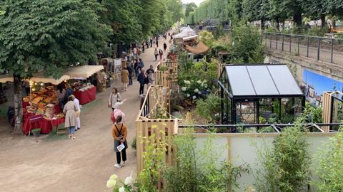 Jardins, jardin aux Tuileries s’est déroulé du 8 au 12 juin à Paris, rassemblant pour la première journée de nombreux professionnels heureux de se retrouver après deux années sans Salon. ©François Arnould